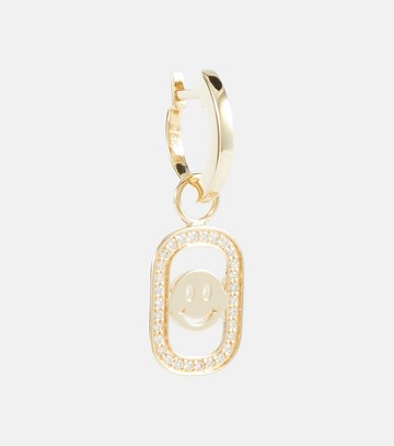 Sydney Evan Open Icon 14kt gold drop earrings with diamonds