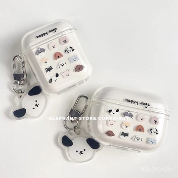 新款耳機殼.可愛小狗狗airpods4代耳機殻適用蘋果無綫藍牙1/2代保護套pro創意