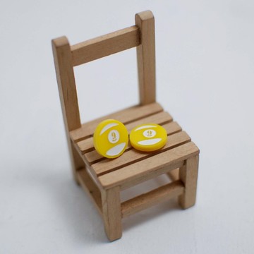 撞球耳環抗過敏鋼針/可改夾式