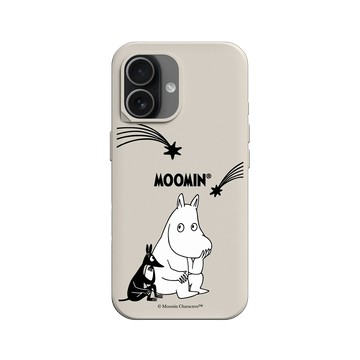 iPhone 17 SolidX 貝殼灰 - Moomin - 陪你去看流星雨
