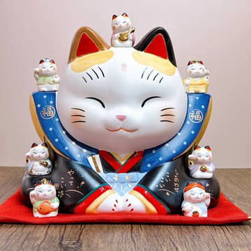 【福神聚財】日本七福神福助招財貓 7号
