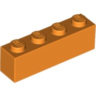 基本磚 1x4 橘色 3010