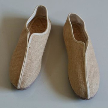 云南大理麻鞋夏季透氣禪修鞋子草編亞麻套腳平底單鞋民族風布鞋男