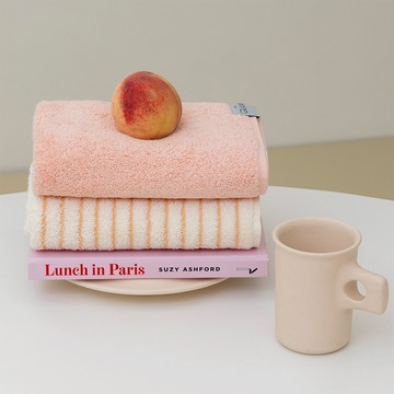 韓國 The Grann 頂級蓬鬆 毛巾 蜜桃 45 x 85