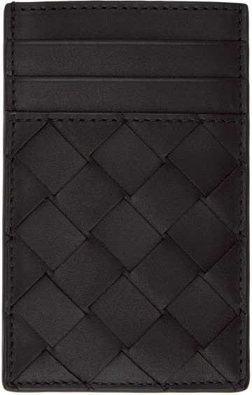 Bottega Veneta 黑色 Intrecciato 卡包