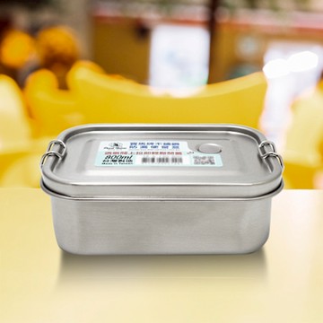 寶馬牌 304不鏽鋼防漏便當盒-800ml-16cm-2入