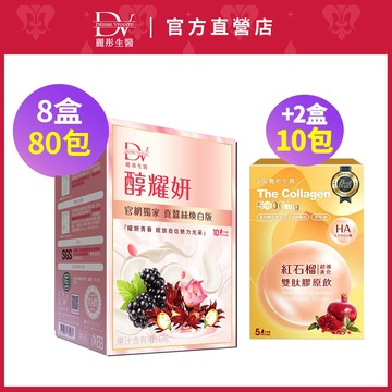 DV麗彤生醫 蠶絲版醇耀妍(20ml/10包) x8盒/10盒，組合任選 <滿額送水潤光保濕噴霧>白藜蘆醇/多酚