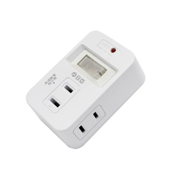 日亞 2入組R-06L智慧防雷2孔3插 三面 分接器(新安規 PTP高溫斷電指示燈)