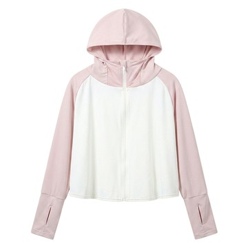 Faye 親膚防曬衣 薄長袖外套/童透氣舒適防曬外套  粉色  115-140cm