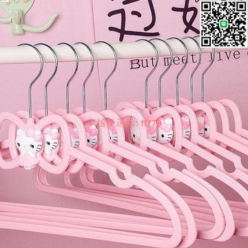 【卓越優選館】衣架家用掛衣少女心粉色愛心蝴蝶結塑料晾衣架衣撐學生宿舍防滑 晾衣架 掛衣架 晾衣桿
