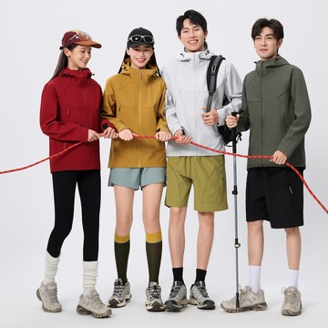 【臺北出貨】ONE同厰戶外軟殻衣 男女衕款秋冬防風機能三防衝鋒衣 男休閒登山連帽情侶外套 山係戶外防水多功能外套夾克