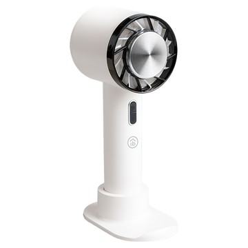 aibo 冰鎮冷敷手持桌立風扇 USB充電式 隨身支架 三檔風速  氣質白  HA-FAN1133-W