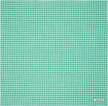 AURALEE 绿色 Airy Light Cotton Check 方巾