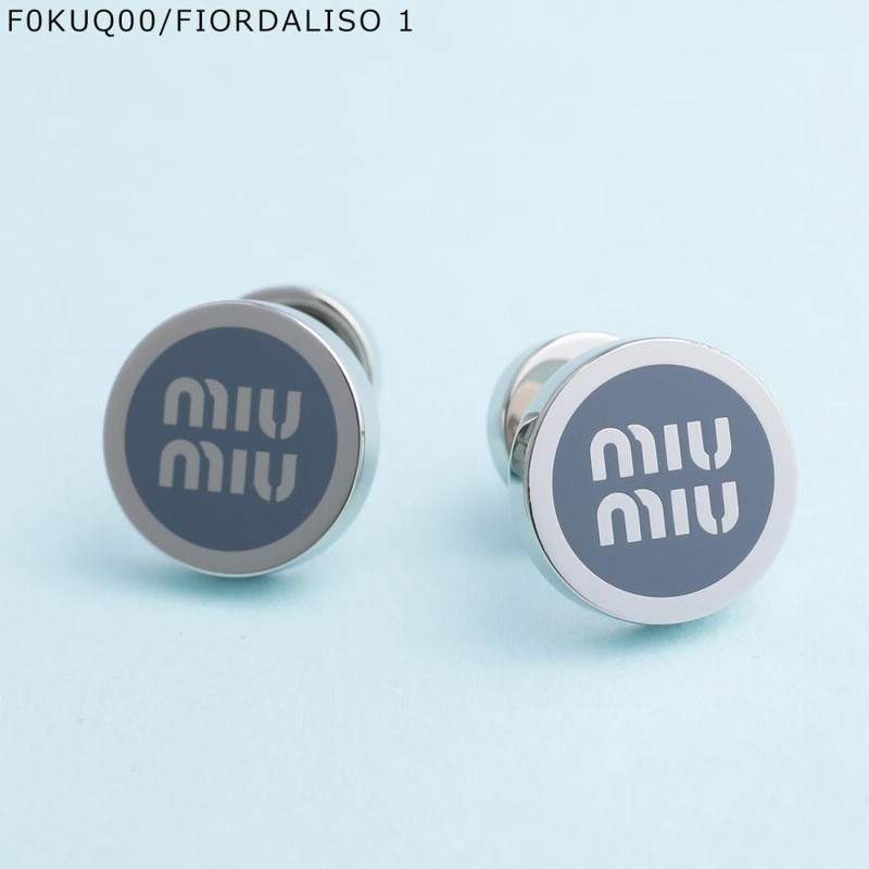 MIUMIU ミュウミュウ ピアス 5JO912 2F6T レディース ロゴ