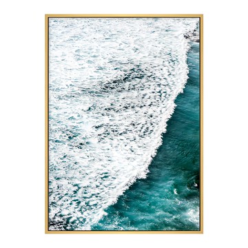 潮汐 畫芯 實木內框 PS進口外框 高密度背板  59.4 x 42cm  木色