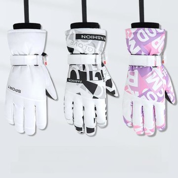 凱夫拉滑雪手套觸屏防水男專業女戶外冬季單雙板成人五指騎行保暖