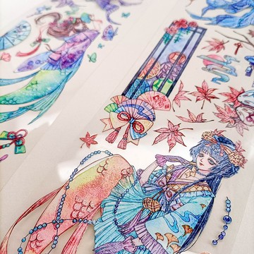 WF673 飄飄舞姿Fluttering And Dancing  / 紙膠帶