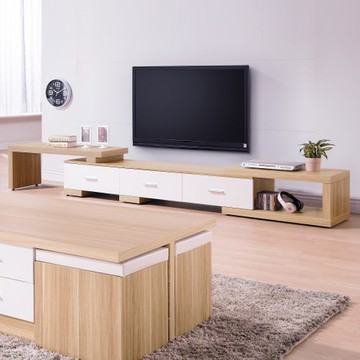 羅莎雙色6.3尺伸縮長櫃