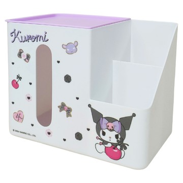 U-House 樺新 酷洛米面紙收納盒 SKU3011  20.1 x 12.5 x 15.5cm  美味甜點 白色 + 紫色