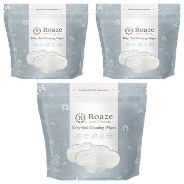 Roaze 柔仕 幼兒口腔清潔紗布 90張  3個  50g
