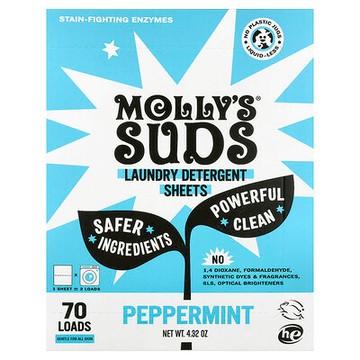 Molly's Suds, 洗衣片，薄荷香，35 片