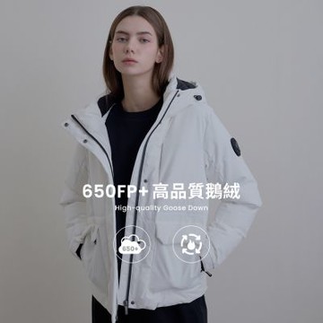 GIORDANO 女裝防潑水連帽鵝絨外套 Two Mile Wear系列【多色任選】