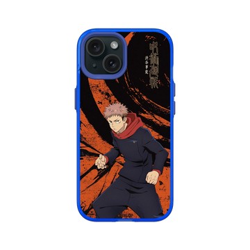 iPhone 15 Clear 激光藍 - Jujutsu Kaisen 咒術迴戰 S2 - 澀谷事變戰鬥系列-虎杖悠仁