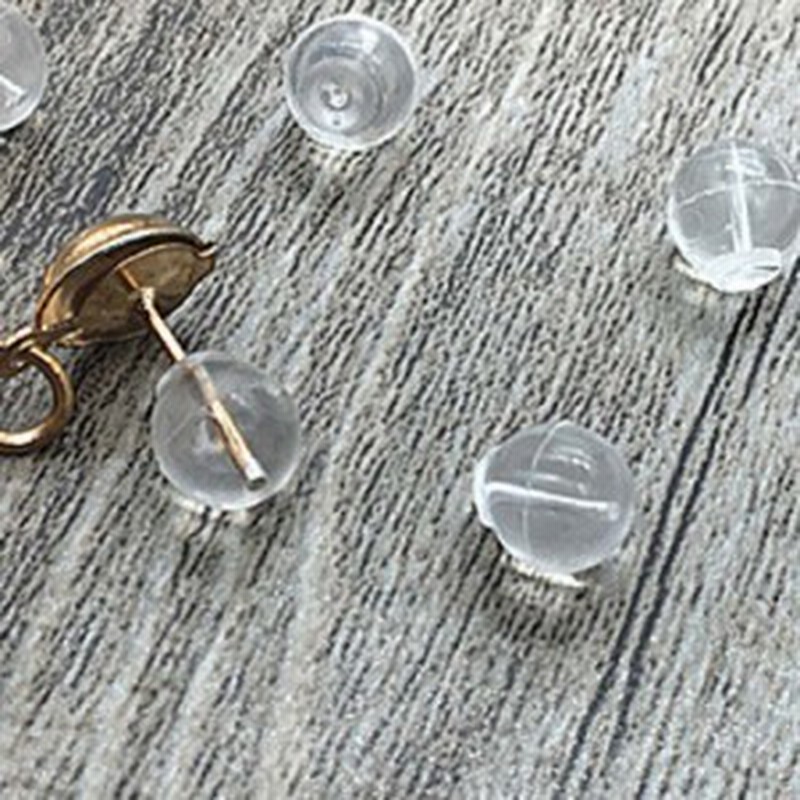 ボールピアスキャッチ ピアスの留具 1個販売 ピアスパーツ シリコンラバー 金属アレルギー対応 透明 クリア 丸型 球体 貫通しない Di 通販 Lineポイント最大1 0 Get Lineショッピング