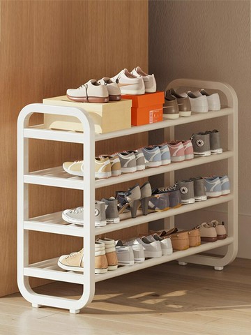 免運｜快速出貨｜家用入門鐵藝鞋架｜多層門口鞋櫃｜宿舍出租屋簡易窄款鞋架｜室內省空間鞋收納架【店長推薦】