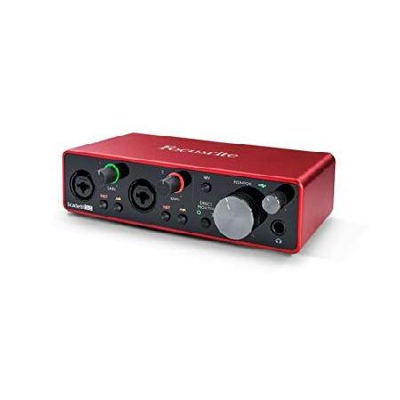 Focusrite Scarlett 2i2 2x2 USB Audio Interface Full Studio Bundle with Creative Music Production Software Kit and CR4-X Pair Studio Monitors and 4”