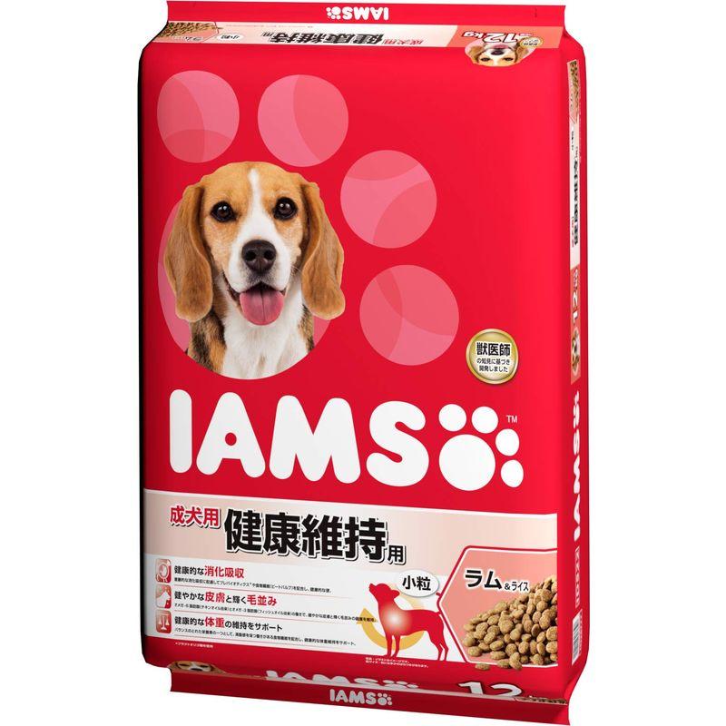 アイムス (IAMS) ドッグフード 成犬用 健康維持用 小粒 ラムライス 12kg