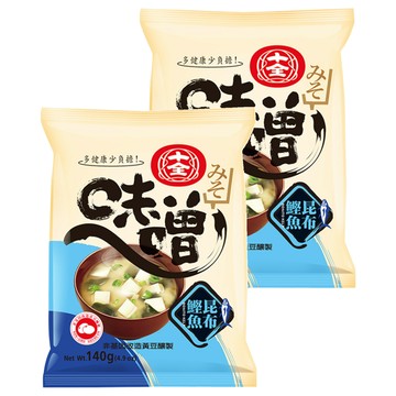 十全 鰹昆布味噌 140g 添加鰹魚粉及昆布  2包
