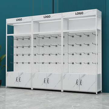 化妝品展示櫃超市貨架洞洞板展示架商業辦公櫃手機配件商品展示架J-110公司貨