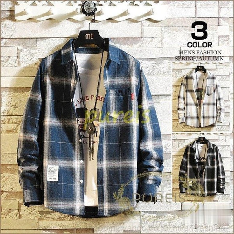 カジュアルシャツ メンズ チェックシャツ 長袖シャツ Shirt 40代 50代 メンズファッション シャツ スリム 通販 Lineポイント最大0 5 Get Lineショッピング