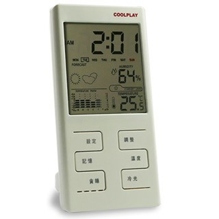 鬧鐘/桌鐘 大螢幕多功能電子溫濕度計 CP-501 液晶顯示品質優質