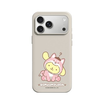 iPhone 17 Pro Max SolidX 貝殼灰 - 三麗鷗-布丁狗30週年 PomPomPurin (30th Anniversary) - 柴犬變裝