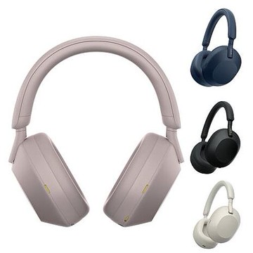 SONY 索尼 WH-1000XM5 真無線藍牙HD降噪耳機玫瑰灰