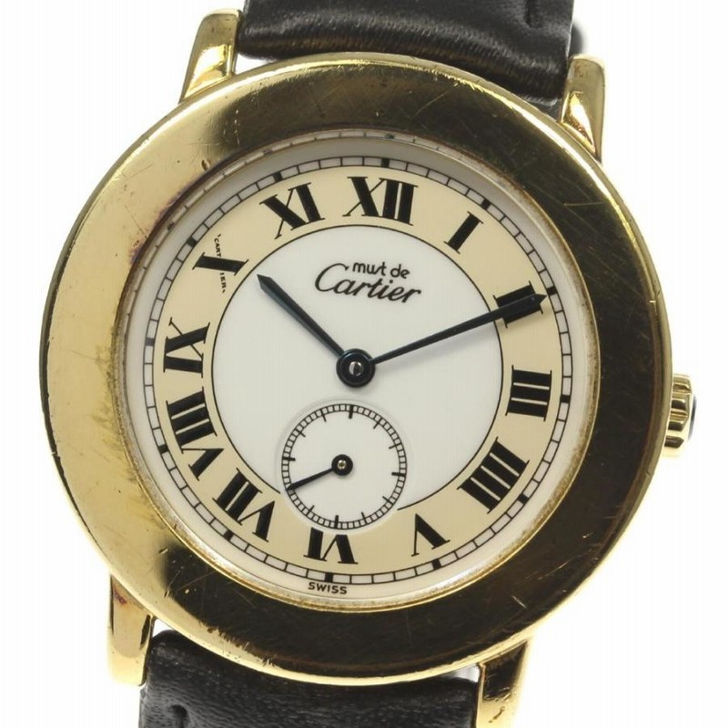 CARTIER】カルティエ マスト2 スモールセコンド クォーツ CARTIER】カルティエ マスト2 スモールセコンド クォーツ