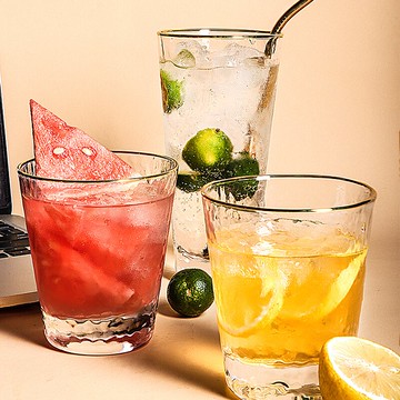 錘紋水杯家用玻璃杯