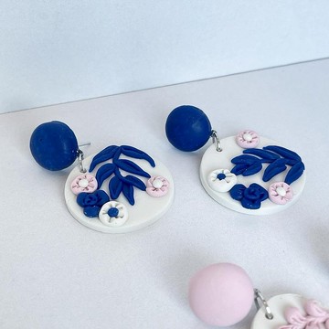 大型經典泰國瓷土耳環