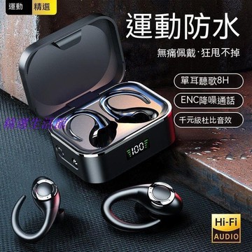 （爆款熱賣）（國際精品）現貨 藍芽耳機 無缐藍芽耳機 無缐耳機  無線耳機2023新款掛耳式運動防掉超長續航適用於安卓  露天市集  全臺最大的