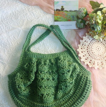 【訂製】Handmade手工編織黃麻繩編織網袋/手提包/麻繩包