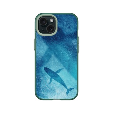 iPhone 15 Clear 憂墨綠 - 花生騷 WasangShow - 深海鯨魚