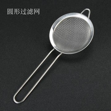 不銹鋼雙耳油炸撈勺家用廚具撈面網漏過濾網8.8cm各規格手持油勺
