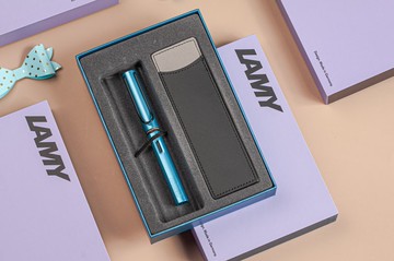 【雷雕刻字】LAMY 鋼筆 限量單入筆套禮盒 /AL star 2025- 單寧藍