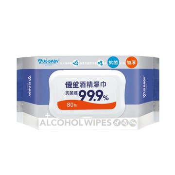 優生 超厚型抗菌酒精濕巾80抽
