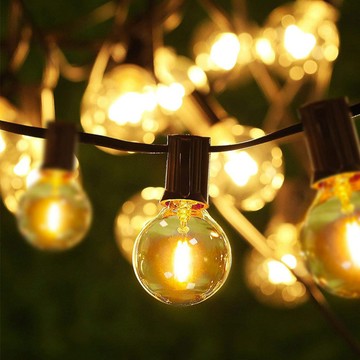 Nuit 努特 LED 湯瑪斯串燈/線燈/浪漫裝飾燈串/聖誕/房間佈置裝飾燈 USB款 G40 NTL48CP 9m 黃光  1條