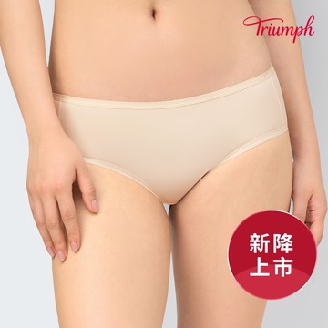 黛安芬-自在嚴選系列 中腰平口內褲 M-EEL 簡約杏｜E002526 VS