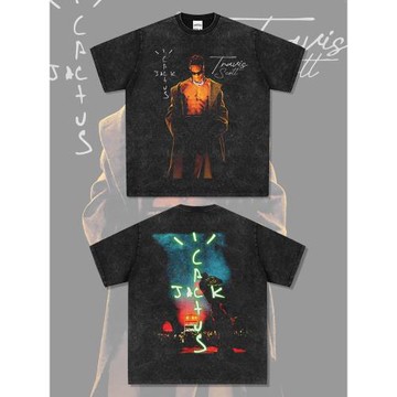 BC嘻哈Travis Scott TS印花短袖T恤重磅寬松休閑長袖圓領連帽衛衣