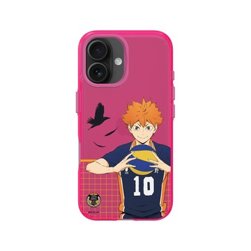 iPhone 16 Clear 粉漾桃 - 排球少年 Haikyu!! - 球場上的日向